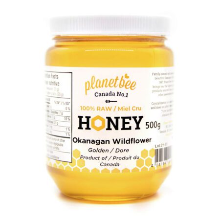 Honey from Planet Bee. Okanagan Wildflower, 500g.
